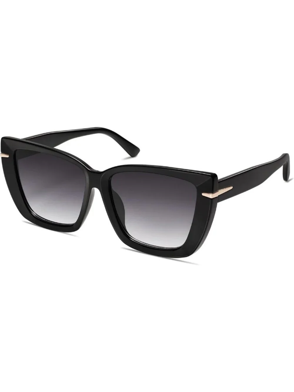 Trendy Oversized Cat Eye Sunglasses for Women - 70s Style Plus Size Shades